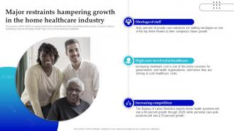 In Home Care Business Plan Major Restraints Hampering Growth In The Home Healthcare Industry BP SS