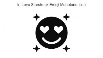 In Love Starstruck Emoji Monotone Icon In Powerpoint Pptx Png And Editable Eps Format
