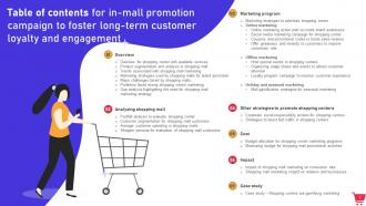 In Mall Promotion Campaign To Foster Long Term Customer Loyalty And Engagement MKT CD V Compatible Content Ready