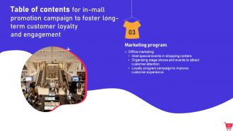 In Mall Promotion Campaign To Foster Long Term Customer Loyalty And Engagement MKT CD V Slides Editable