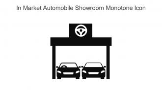 In Market Automobile Showroom Monotone Icon In Powerpoint Pptx Png And Editable Eps Format