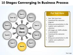 In new business powerpoint presentation process circular flow layout templates