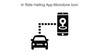 In Ride Hailing App Monotone Icon In Powerpoint Pptx Png And Editable Eps Format