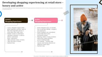 In Store Shopping Experience Developing Shopping Experiencing At Retail Store Luxury And Active