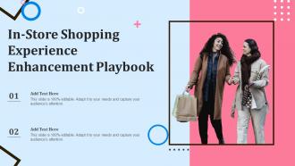 In Store Shopping Experience Enhancement Playbook In Store Shopping Experience