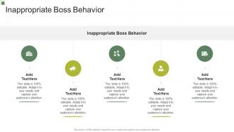Inappropriate Boss Behavior In Powerpoint And Google Slides Cpb