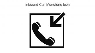 Inbound Call Monotone Icon In Powerpoint Pptx Png And Editable Eps Format