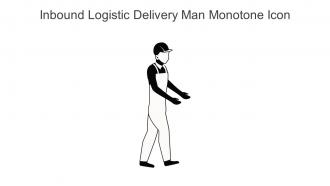 Inbound Logistic Delivery Man Monotone Icon In Powerpoint Pptx Png And Editable Eps Format