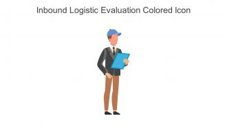 Inbound Logistic Evaluation Colored Icon In Powerpoint Pptx Png And Editable Eps Format