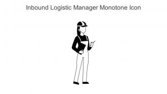 Inbound Logistic Manager Monotone Icon In Powerpoint Pptx Png And Editable Eps Format