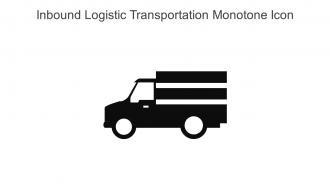 Inbound Logistic Transportation Monotone Icon In Powerpoint Pptx Png And Editable Eps Format