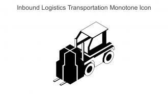 Inbound Logistics Transportation Monotone Icon In Powerpoint Pptx Png And Editable Eps Format