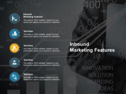 Inbound marketing features ppt powerpoint presentation icon visuals cpb
