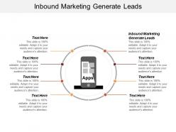 Inbound marketing generate leads ppt powerpoint presentation ideas inspiration cpb