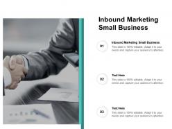Inbound marketing small business ppt powerpoint presentation ideas cpb