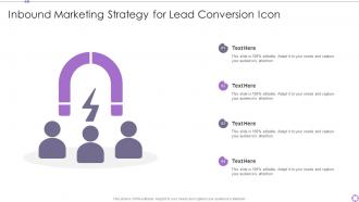 Inbound Marketing Strategy For Lead Conversion Icon