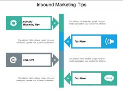 Inbound marketing tips ppt powerpoint presentation graphics cpb