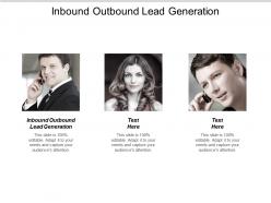 Inbound outbound lead generation ppt powerpoint presentation ideas model cpb