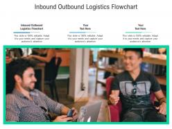 Inbound outbound logistics flowchart ppt powerpoint presentation ideas example file cpb