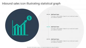 Inbound Sales Icon Illustrating Statistical Graph