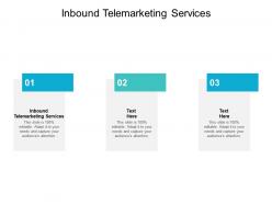 Inbound telemarketing services ppt powerpoint presentation layouts objects cpb