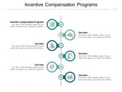 Incentive compensation programs ppt powerpoint presentation slides brochure cpb