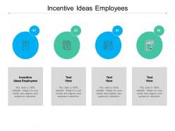 Incentive ideas employees ppt powerpoint presentation file infographics cpb
