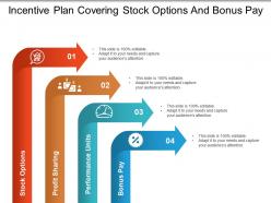 Incentive plan covering stock options and bonus pay