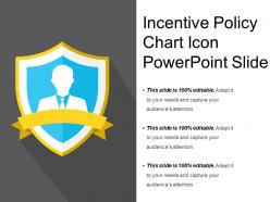Incentive policy chart icon powerpoint slide