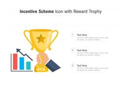 Incentive scheme icon with reward trophy