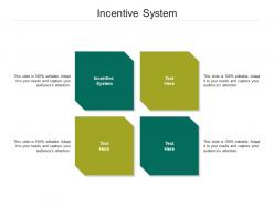 Incentive system ppt powerpoint presentation file skills cpb