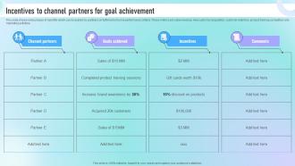 Incentives To Channel Partners For Goal Guide To Successful Channel Strategy SS V