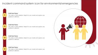 Incident Command System Icon For Environmental Emergencies