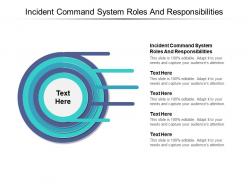 Incident command system roles and responsibilities ppt powerpoint presentation file clipart images cpb
