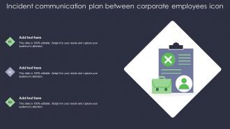 Incident Communication Plan Between Corporate Employees Icon