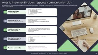 Incident Communication Plan Powerpoint Ppt Template Bundles Aesthatic Best