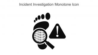 Incident Investigation Monotone Icon In Powerpoint Pptx Png And Editable Eps Format