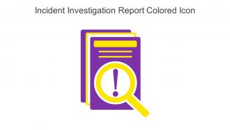 Incident Investigation Report Colored Icon In Powerpoint Pptx Png And Editable Eps Format