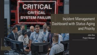 Incident Management Dashboard With Status Aging And Priority PPT Outline AT