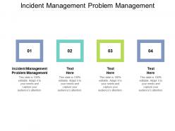 Incident management problem management ppt powerpoint presentation portfolio styles cpb