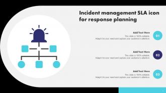 Incident Management SLA Icon For Response Planning