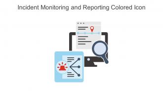 Incident Monitoring And Reporting Colored Icon In Powerpoint Pptx Png And Editable Eps Format