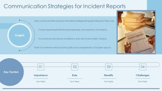 Incident Report For Healthcare And Safety Compliance PPT Summary AT Customizable Visual