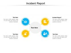 Incident report ppt powerpoint presentation summary design templates cpb