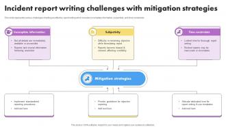 Incident Report Writing Challenges With Mitigation Strategies