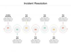 Incident resolution ppt powerpoint presentation pictures graphics example cpb