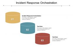 Incident response orchestration ppt powerpoint presentation outline format cpb
