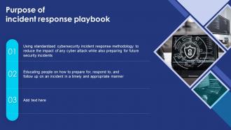 Incident Response Playbook Purpose Of Incident Response Playbook