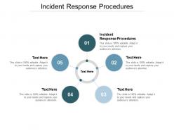 Incident response procedures ppt powerpoint presentation professional good cpb