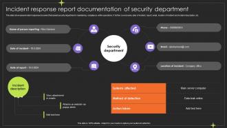 Incident Response Report Documentation Of Security Department